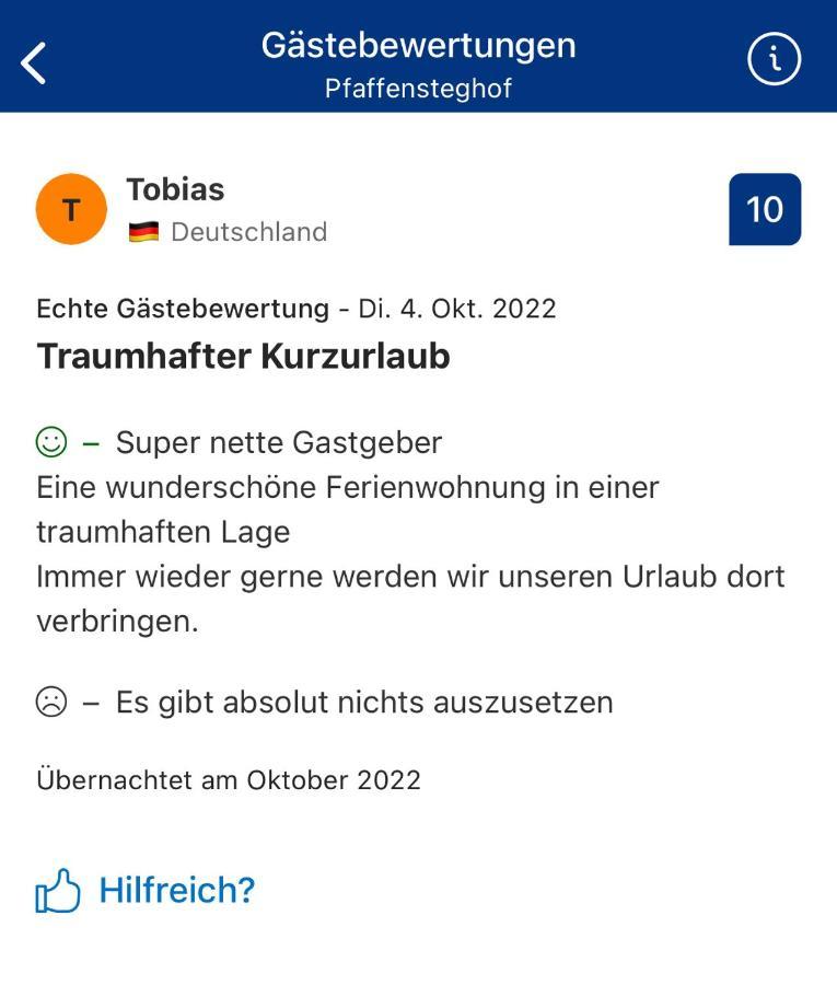 شقة Pfaffensteghof Rickenbach  المظهر الخارجي الصورة